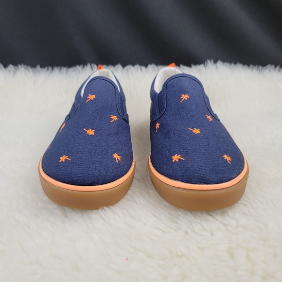 Gap Kids Embroidered Palm Trees Canvas Slip On Shoes Sz 12 - Picture 6 of 12